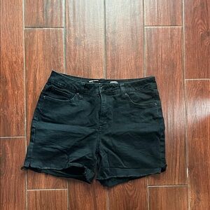 Seven7 Women's Black Jean Shorts